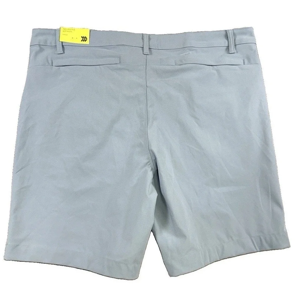 NWT All In Motion Mens Baby Blue 360 Lifestyle Golf Shorts Quick Dry 38 Preppy